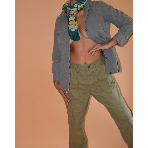 Nostalgic Patchwork Denim Shacket - Picture 5 of 5